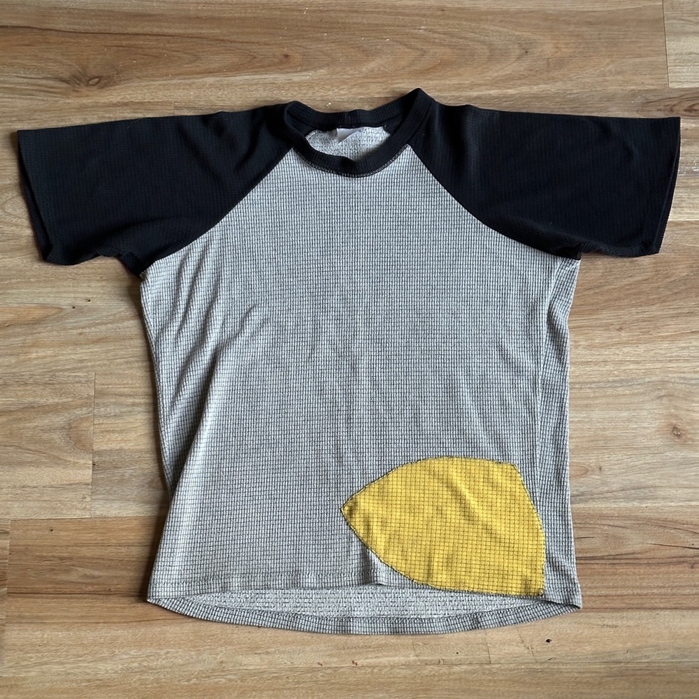 Melanzana micro grid custom shirt, men’s medium